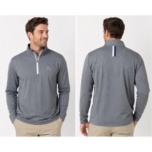 Rhoback The Fog Horn Performance Q-Zip Pullover Mens M Gray Golf Stretch